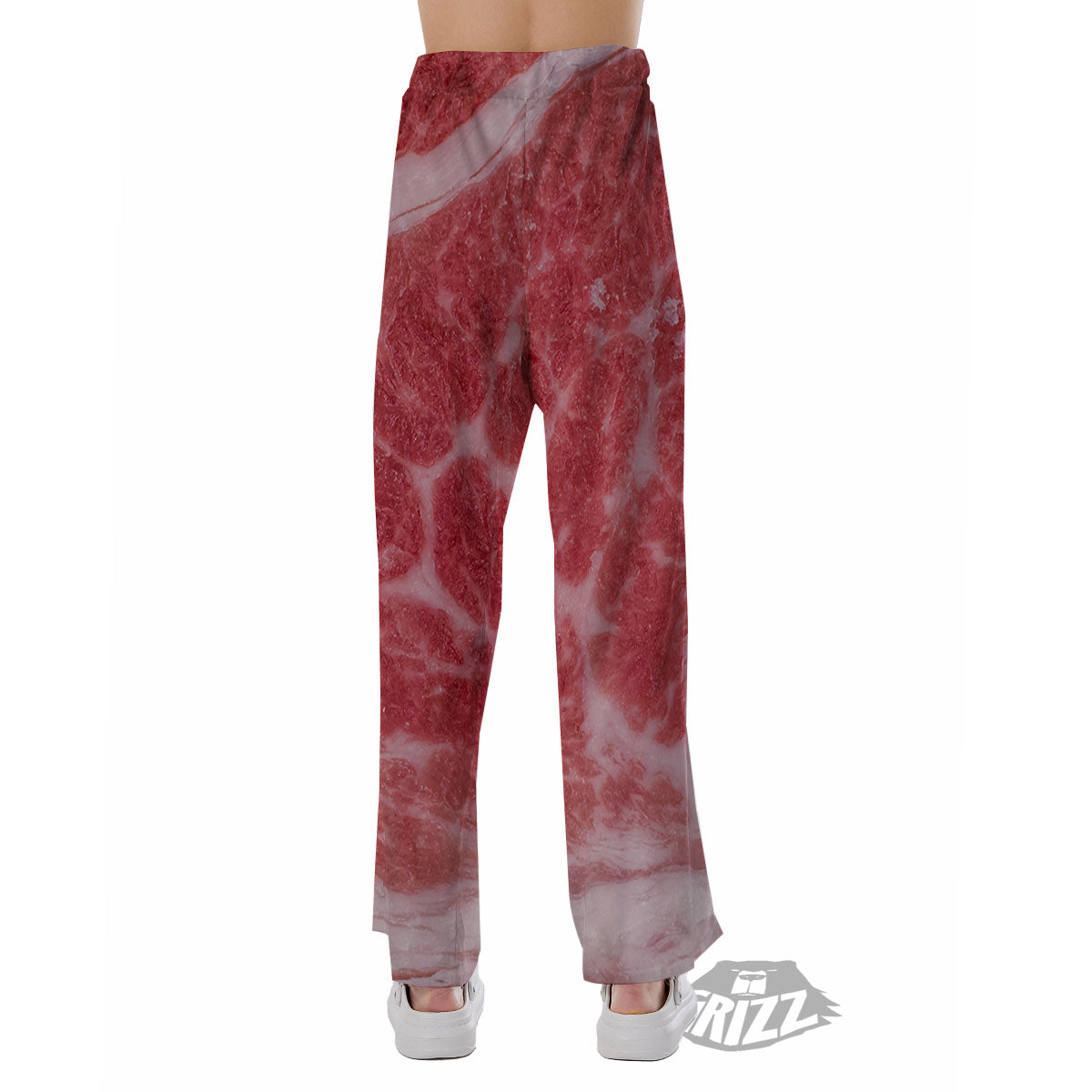 Meat Wagyu Beef Print Pajama Pants-grizzshop