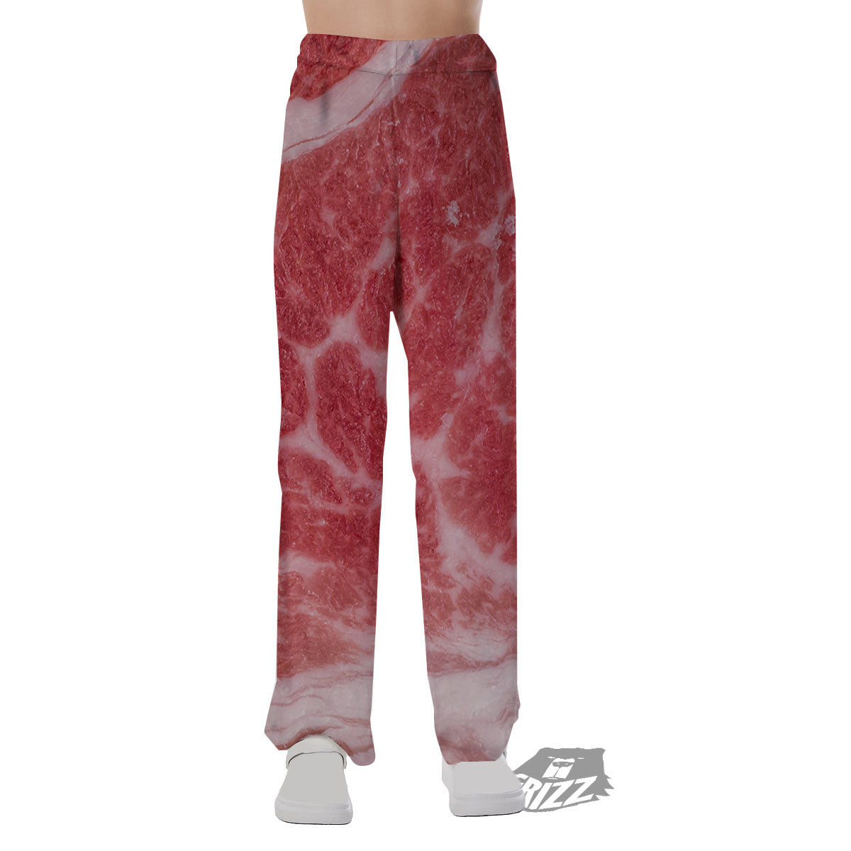 Meat Wagyu Beef Print Pajama Pants-grizzshop