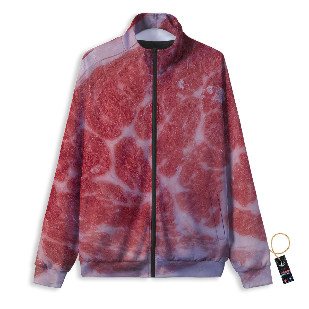Meat Wagyu Beef Print Track Jacket-grizzshop