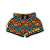 Mechanic Colorful Pattern Print Muay Thai Boxing Shorts-grizzshop