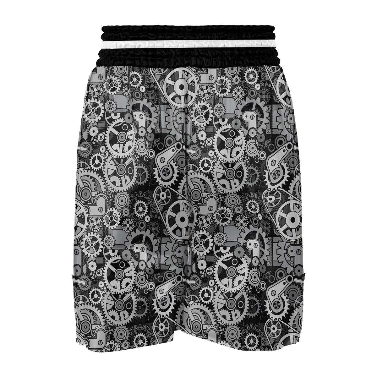 Mechanic Print Pattern Boxing Shorts-grizzshop