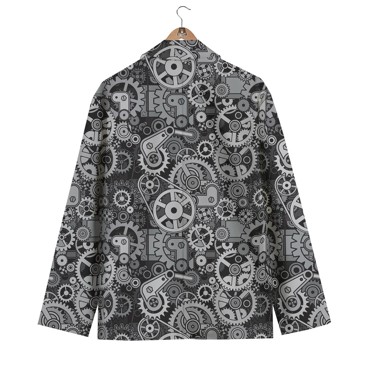 Mechanic Print Pattern Men's Blazer-grizzshop