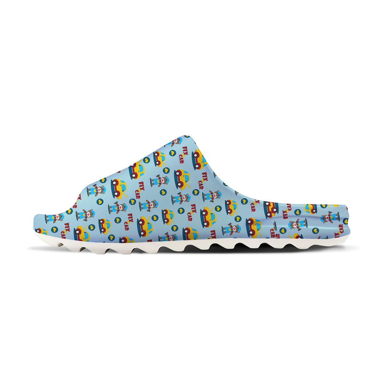 Mechanic Cartoon Print Pattern Sandals-grizzshop