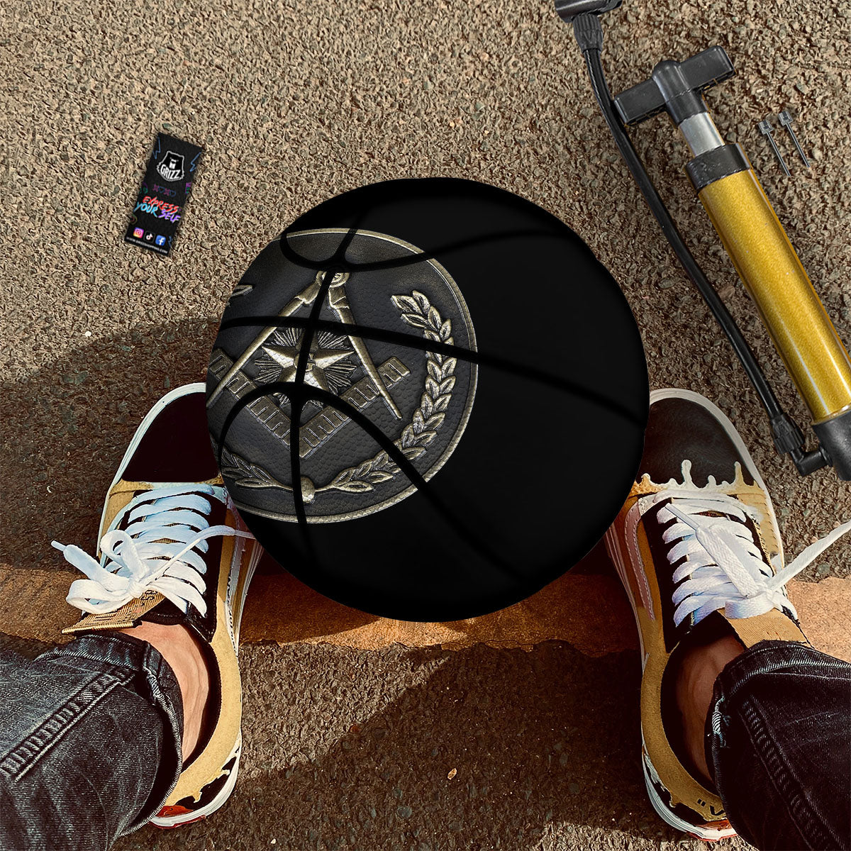 Medal Freemasonry Print Basketball-grizzshop