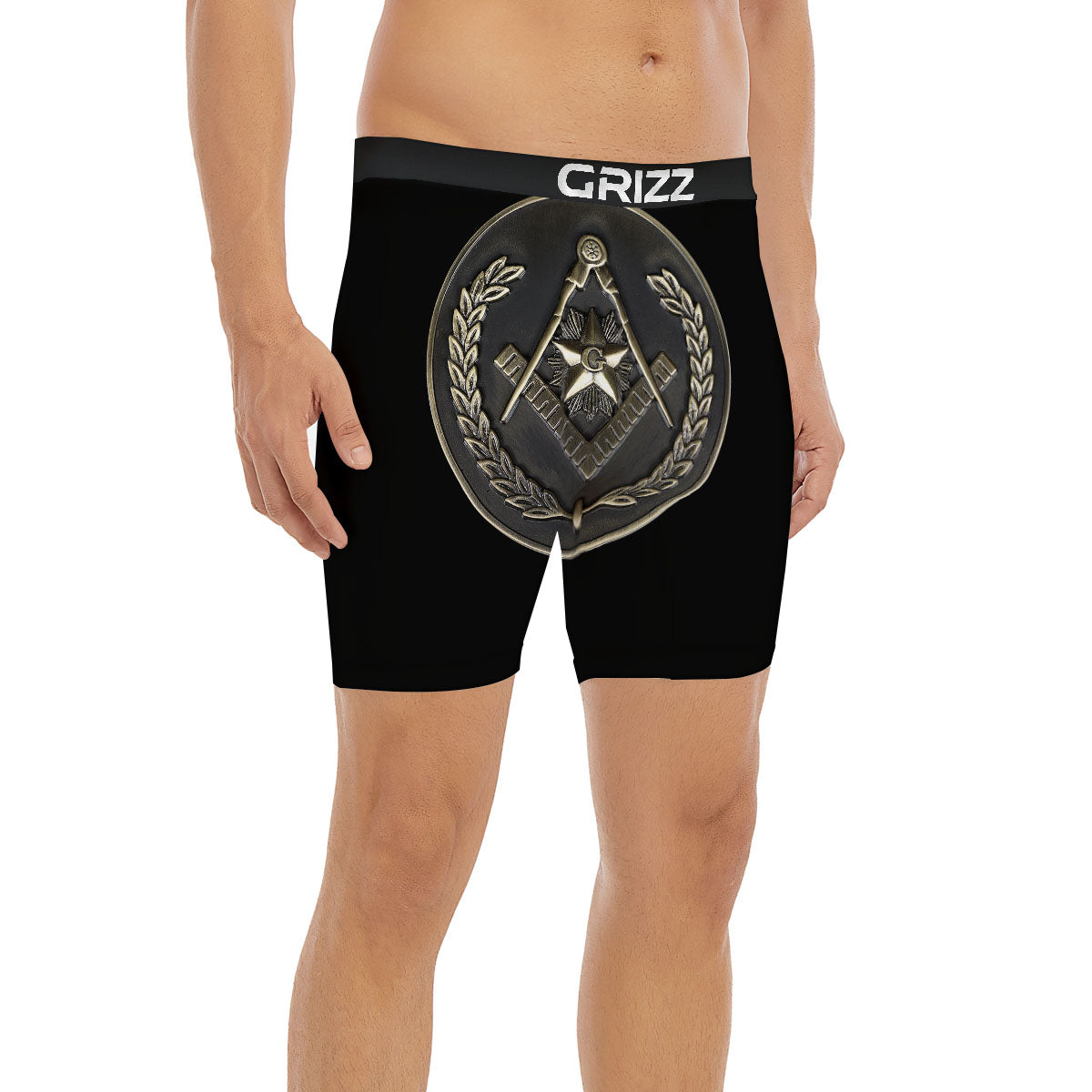Medal Freemasonry Print Boxer Briefs-grizzshop