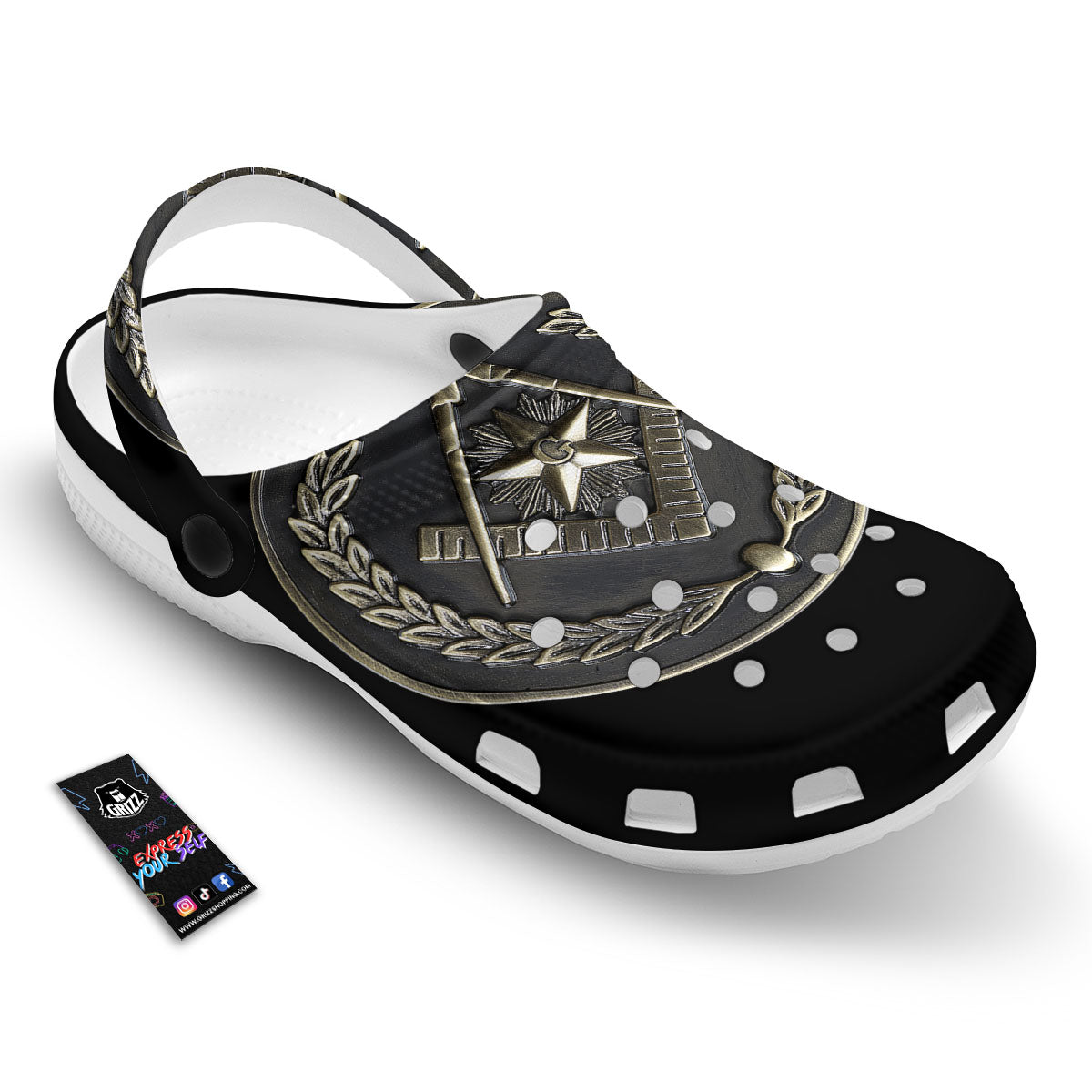 Medal Freemasonry Print Clog-grizzshop