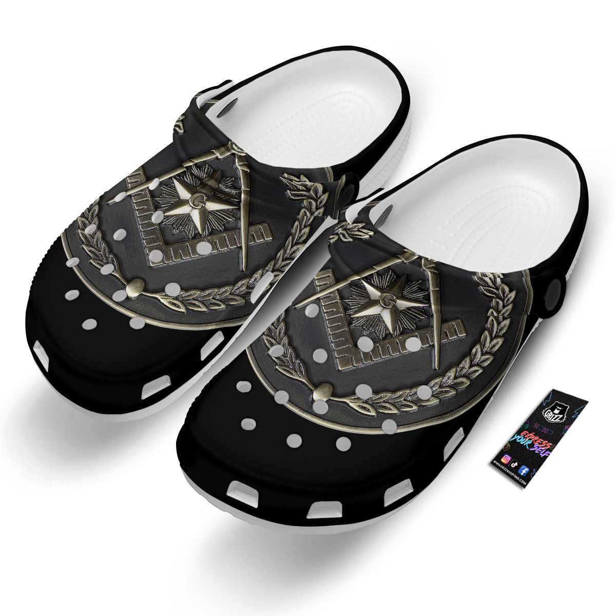 Medal Freemasonry Print Clog-grizzshop