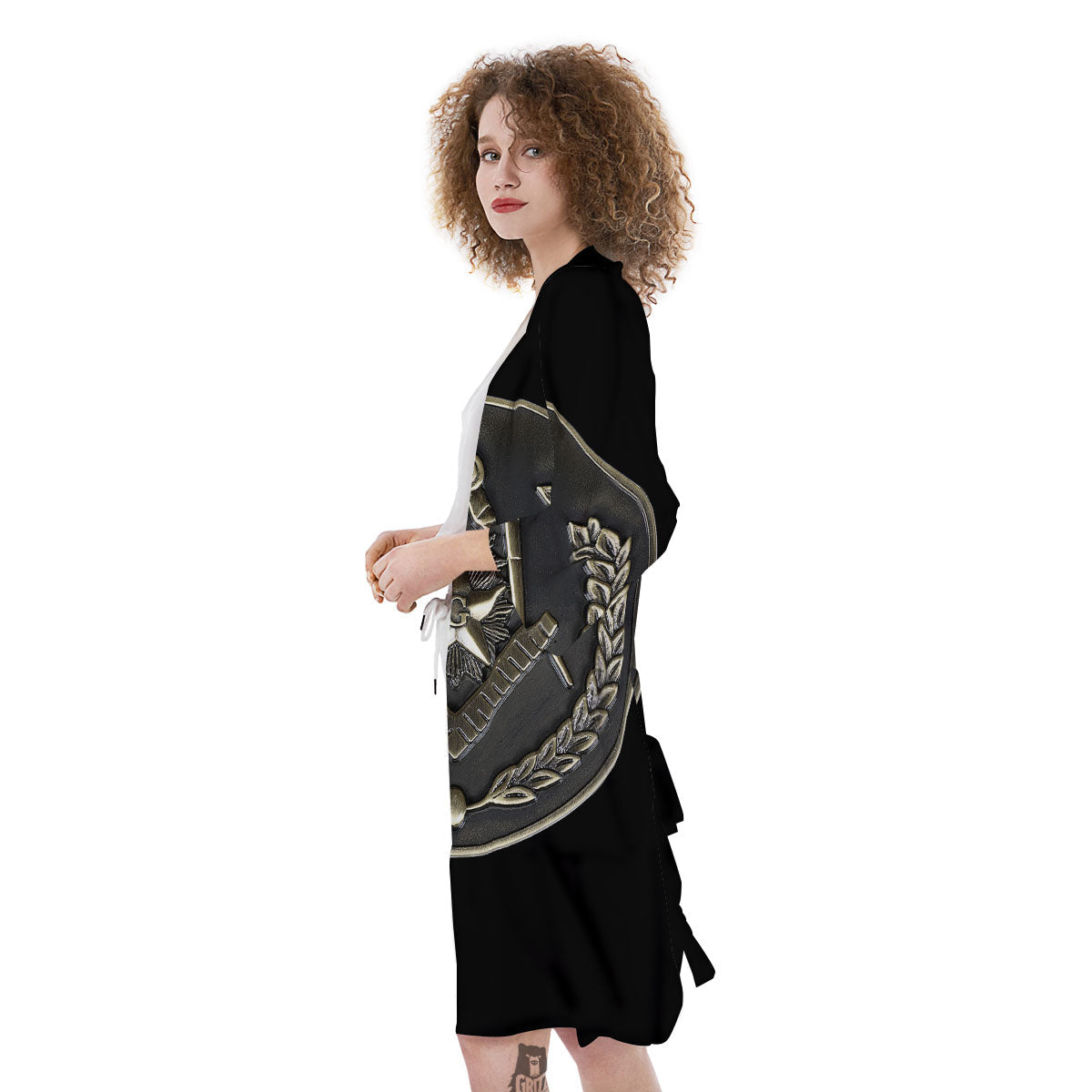 Medal Freemasonry Print Kimono-grizzshop