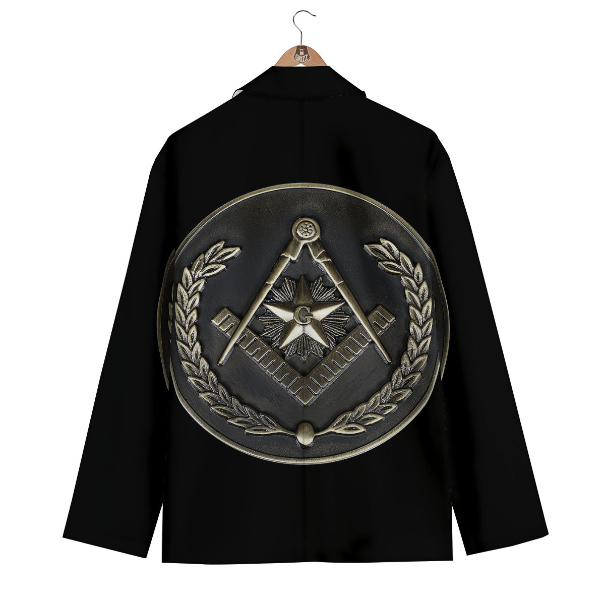 Medal Freemasonry Print Men's Blazer-grizzshop
