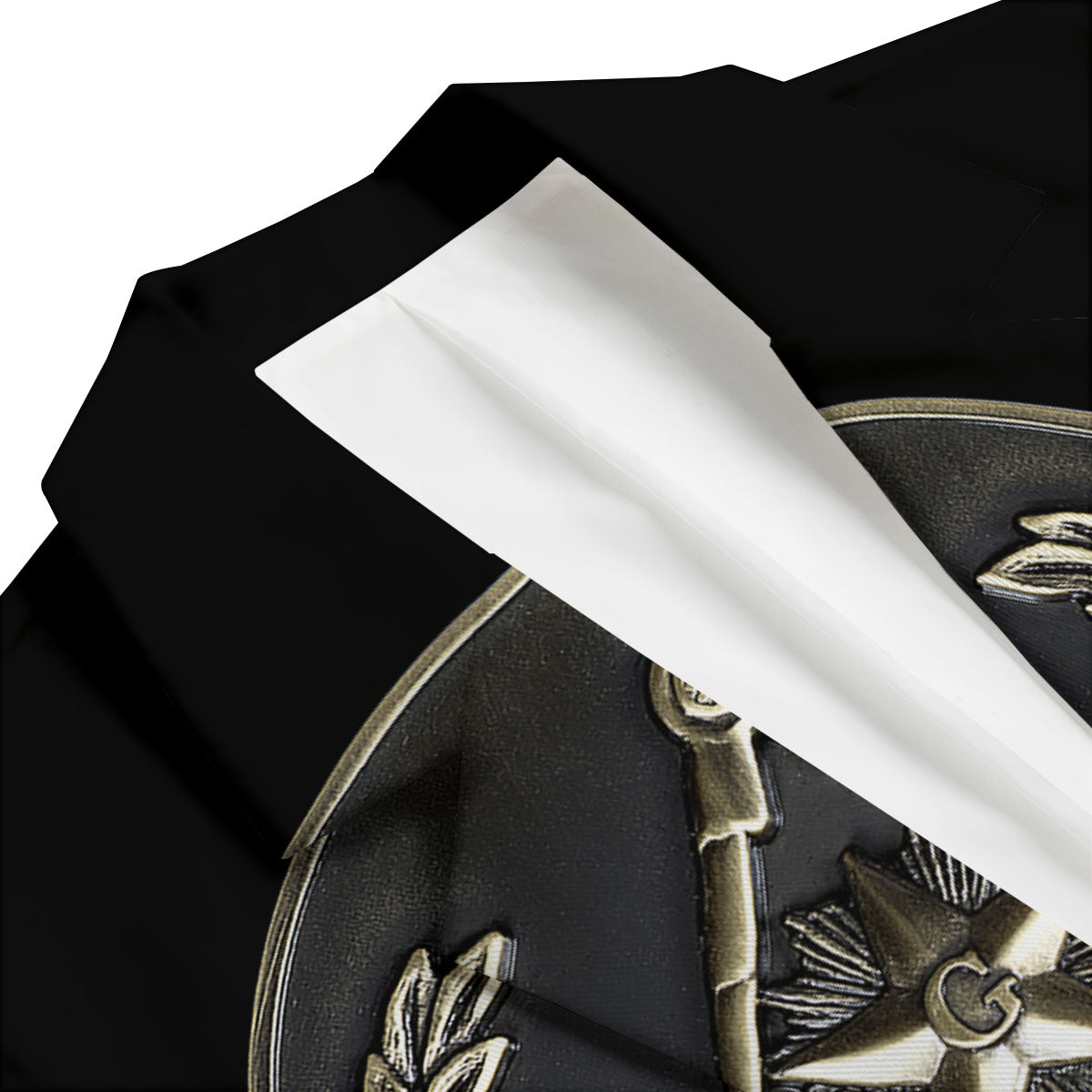 Medal Freemasonry Print Men's Blazer-grizzshop