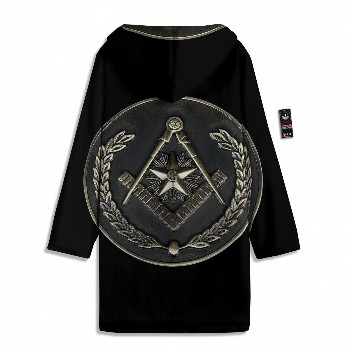 Medal Freemasonry Print Men's Windbreaker Jacket-grizzshop
