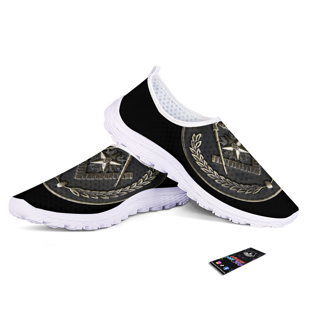 Medal Freemasonry Print Nurse Shoes-grizzshop