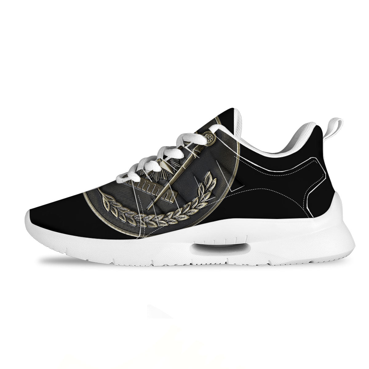 Medal Freemasonry Print Tennis Shoes-grizzshop