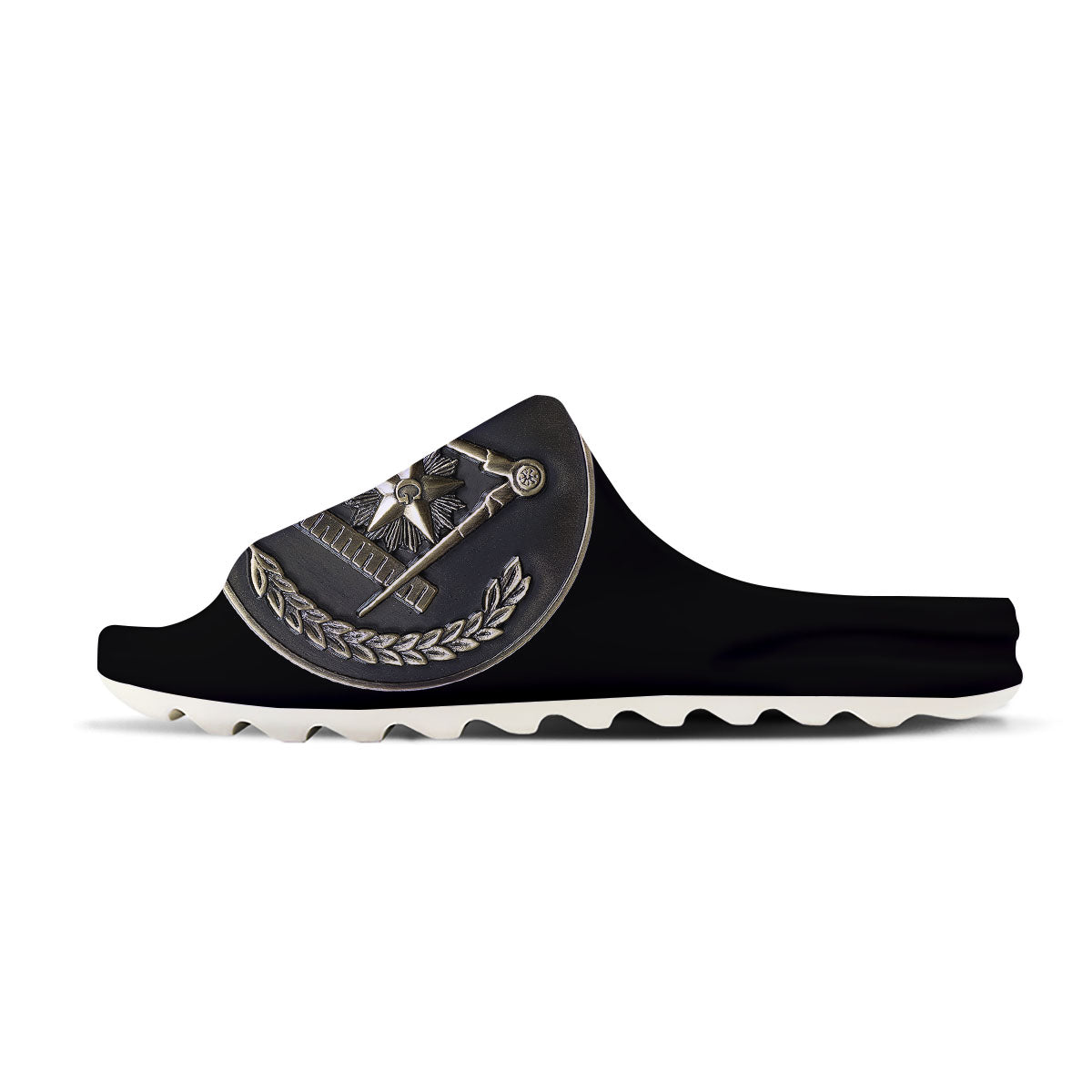 Medal Freemasonry Print Sandals-grizzshop