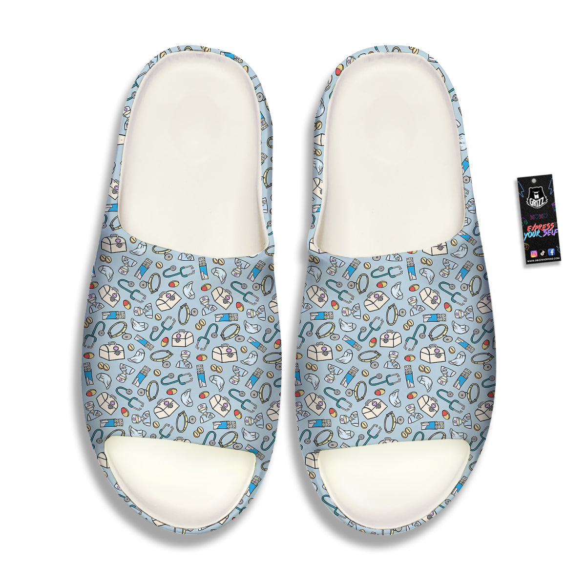 Medical Cute Print Pattern Sandals-grizzshop