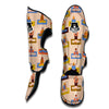 Meditation Yoga Print Pattern Muay Thai Shin Guards-grizzshop