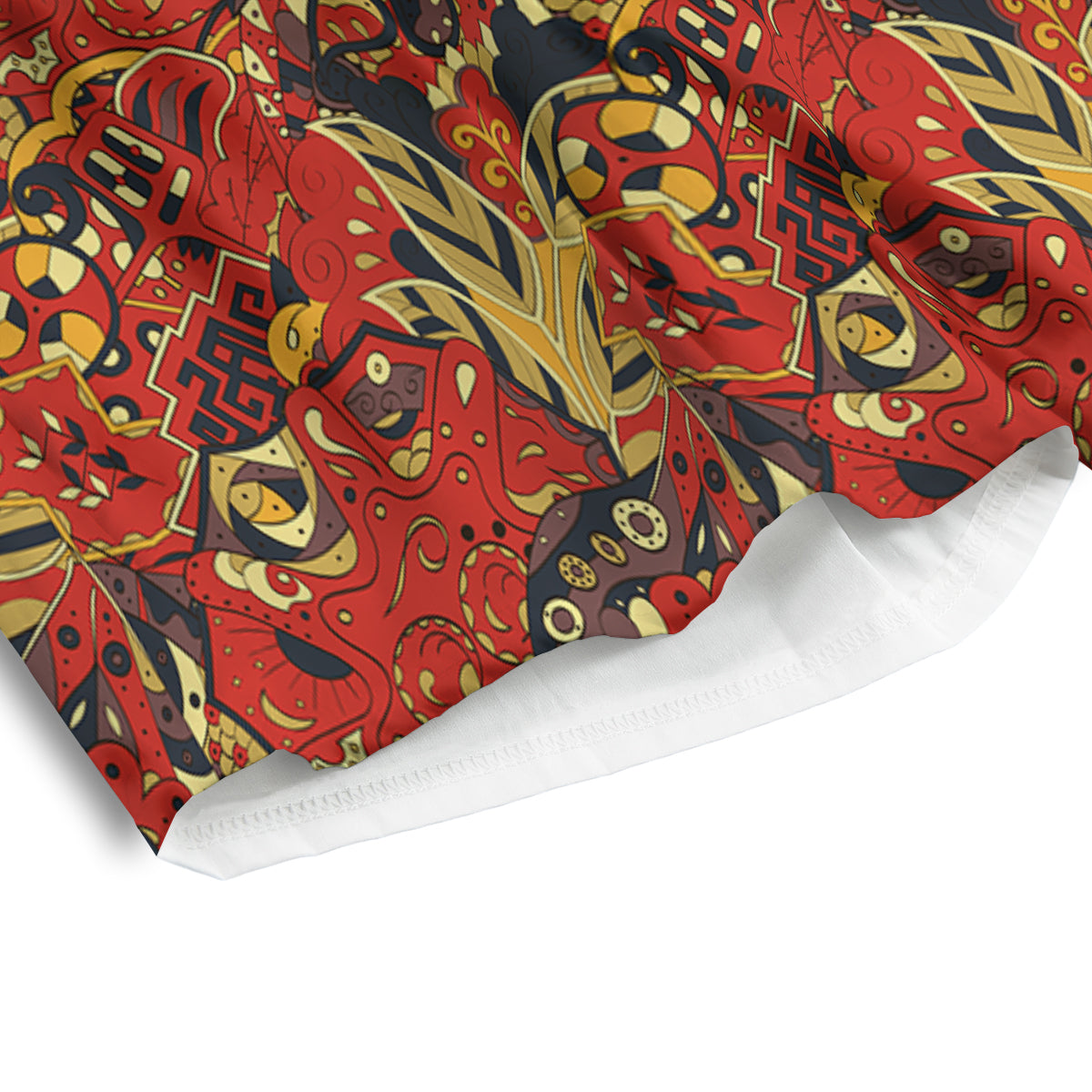 Mehndi Ethnic Doodle Print Pattern Men's Athletic Shorts