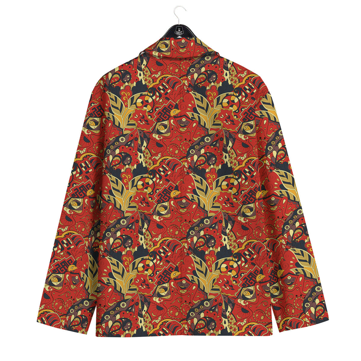 Mehndi Ethnic Doodle Print Pattern Men's Sport Coat-grizzshop