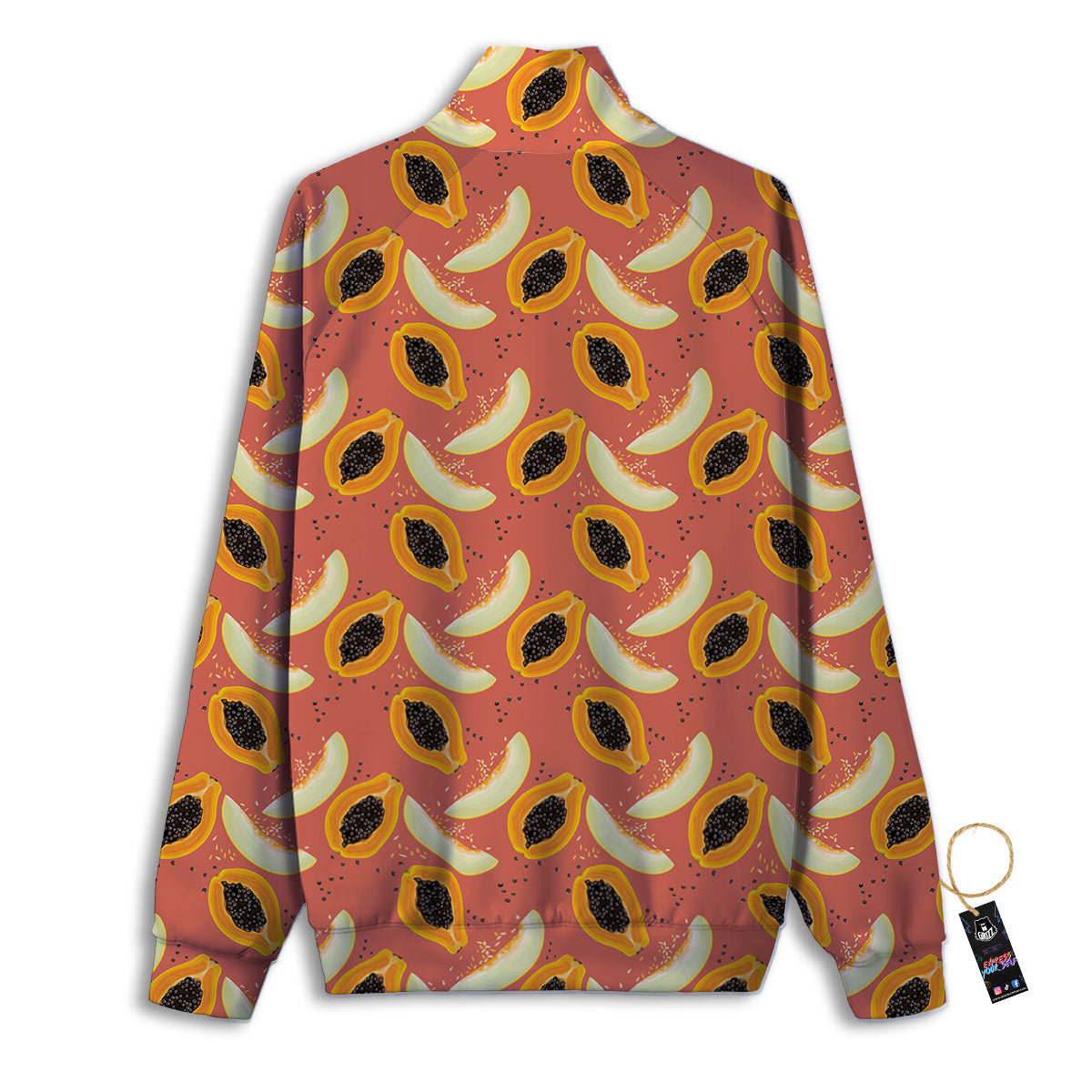Melon And Papaya Print Pattern Track Jacket-grizzshop