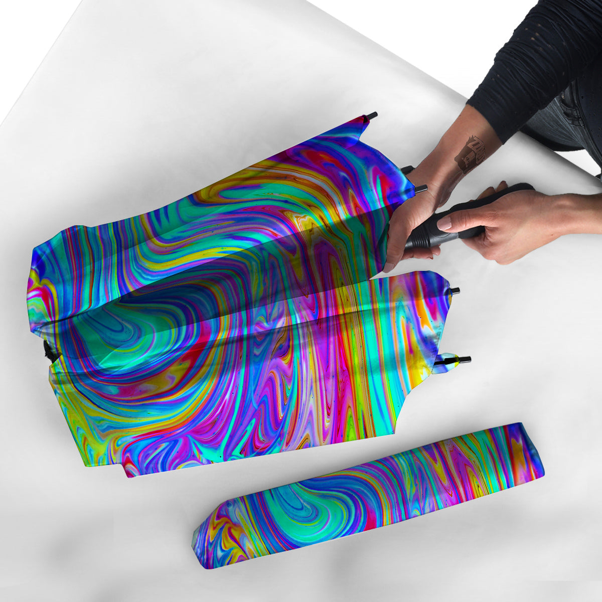 Melt Acid Colorful Print Umbrella-grizzshop