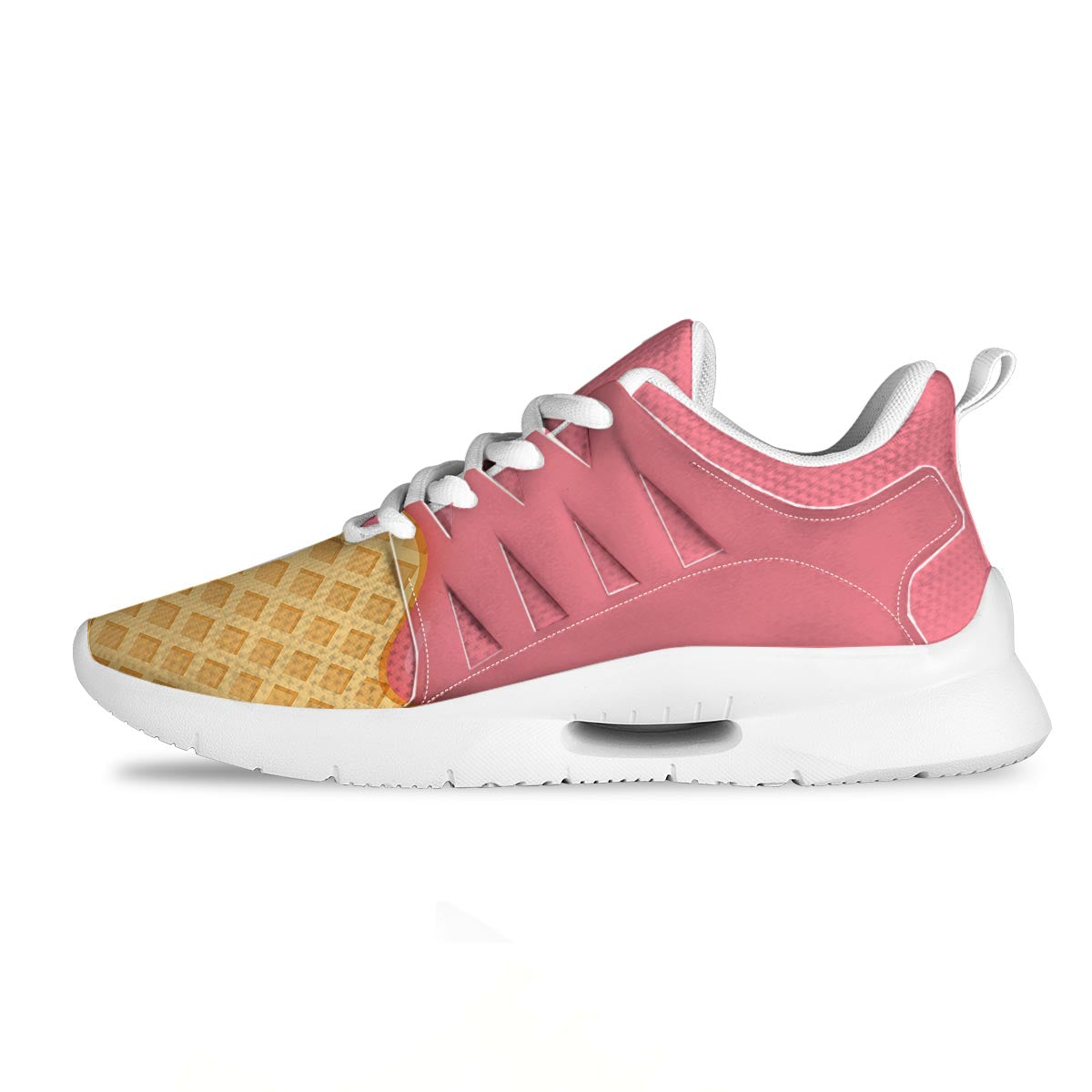 Melted Strawberry Ice Cream Print Tennis Shoes-grizzshop