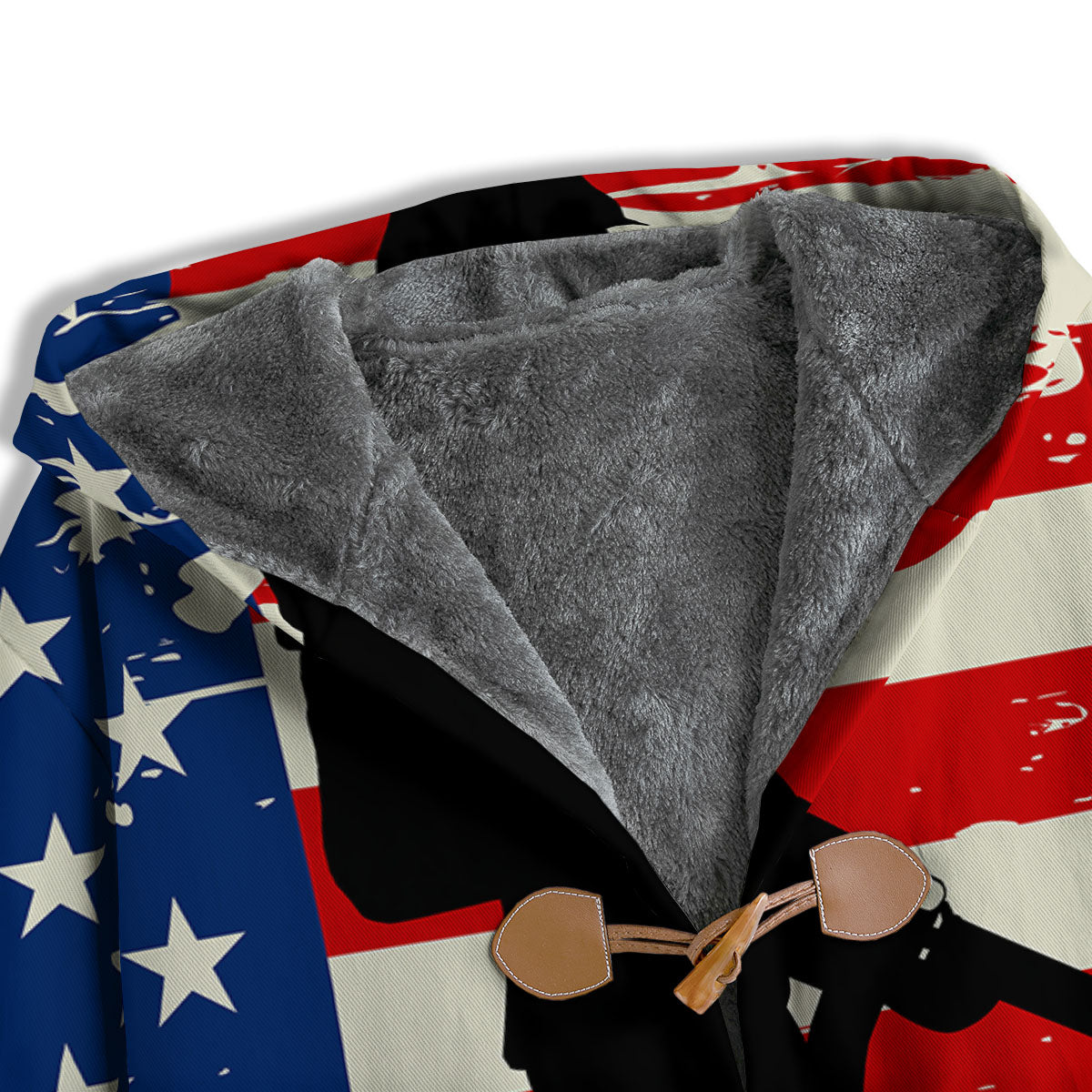 Memorial War American Flag Print Men's Windbreaker Jacket-grizzshop