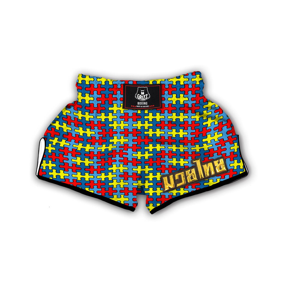 Merchandise Autism Awareness Muay Thai Boxing Shorts-grizzshop