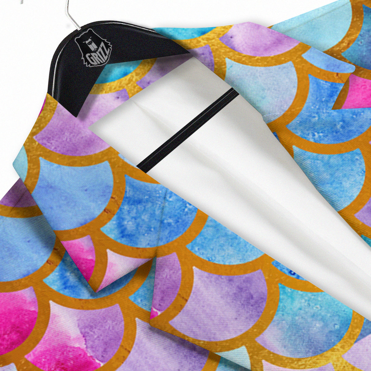 Mermaid Colorful Print Pattern Men's Sport Coat-grizzshop