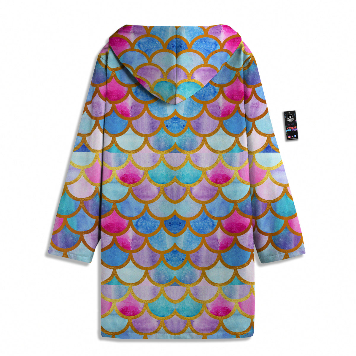 Mermaid Colorful Print Pattern Men's Windbreaker Jacket-grizzshop