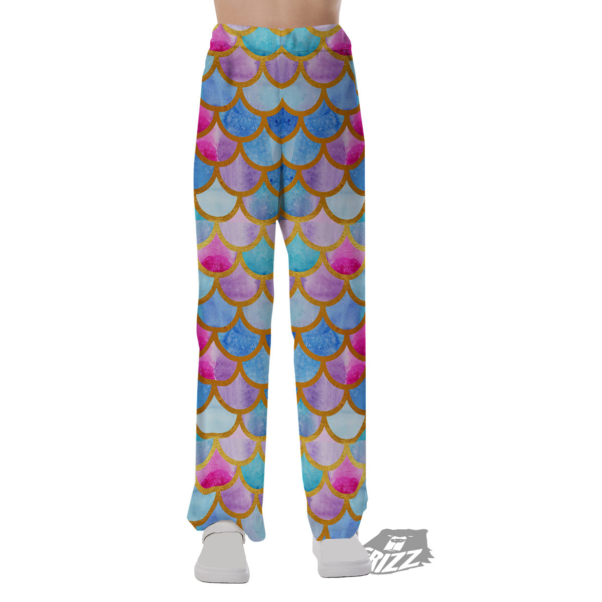 Mermaid Colorful Print Pattern Pajama Pants-grizzshop