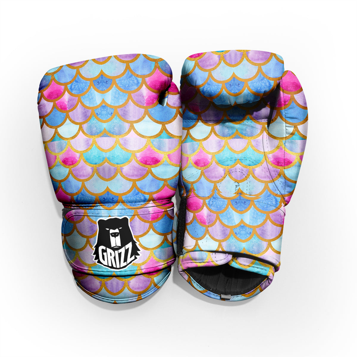 Mermaid Colorful Print Pattern Pro Boxing Glove