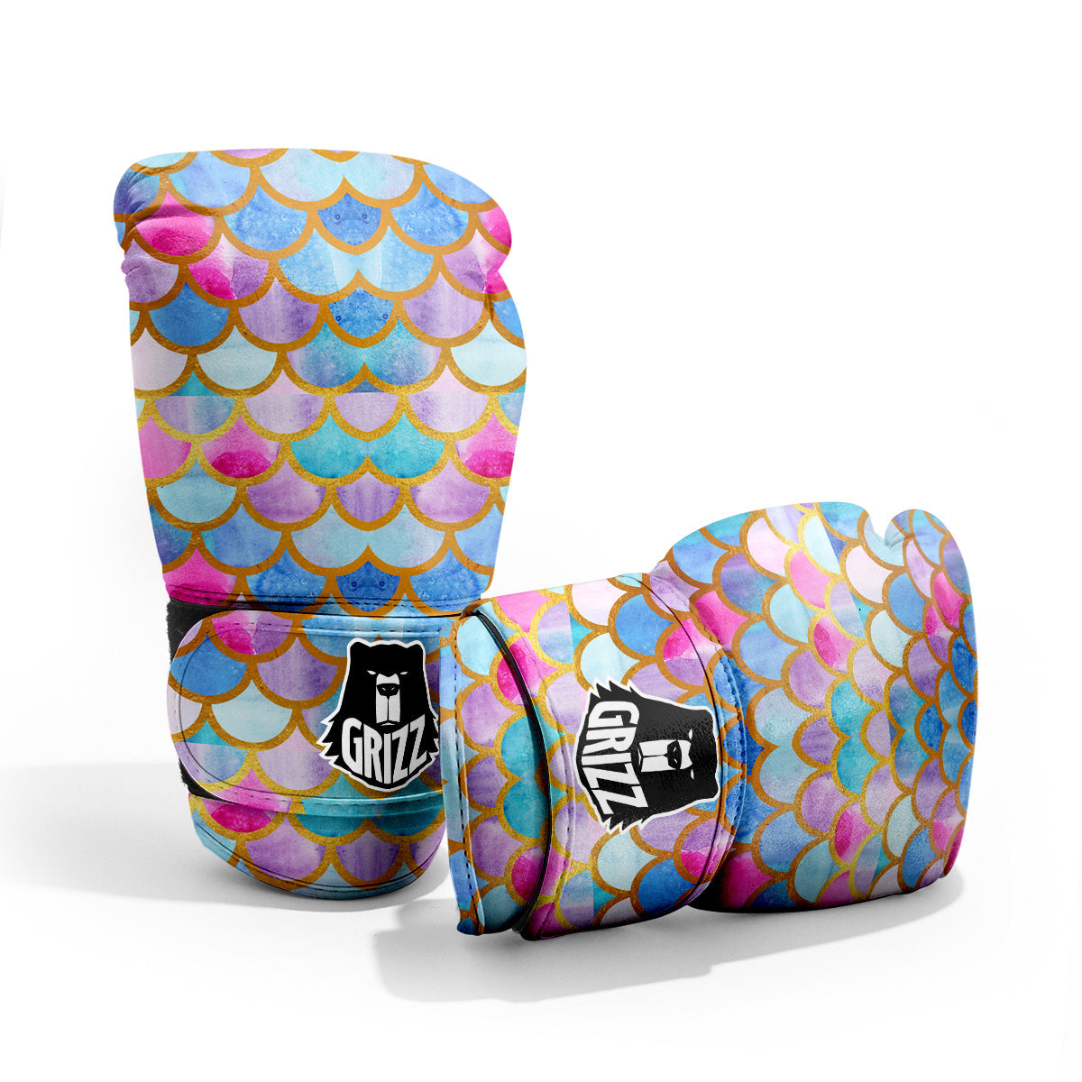 Mermaid Colorful Print Pattern Pro Boxing Glove