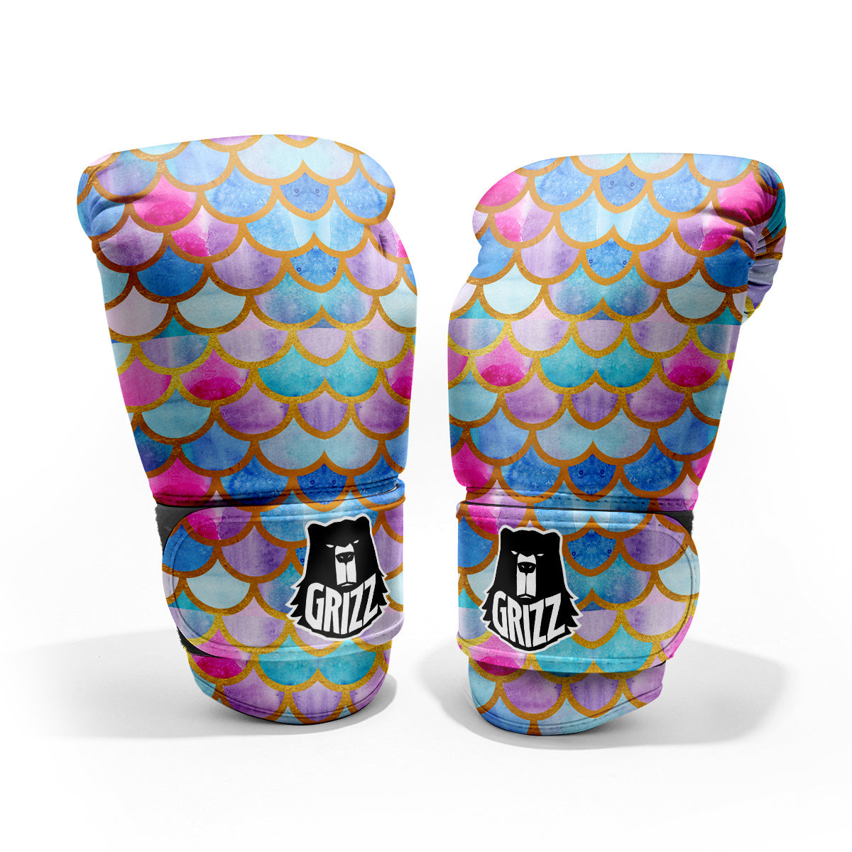 Mermaid Colorful Print Pattern Pro Boxing Glove
