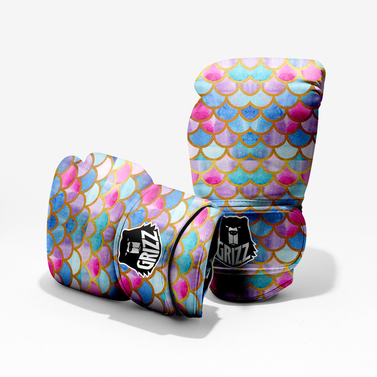 Mermaid Colorful Print Pattern Pro Boxing Glove