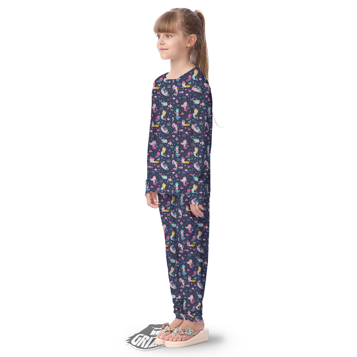 Mermaid Cute Print Pattern Kid's Pajamas-grizzshop