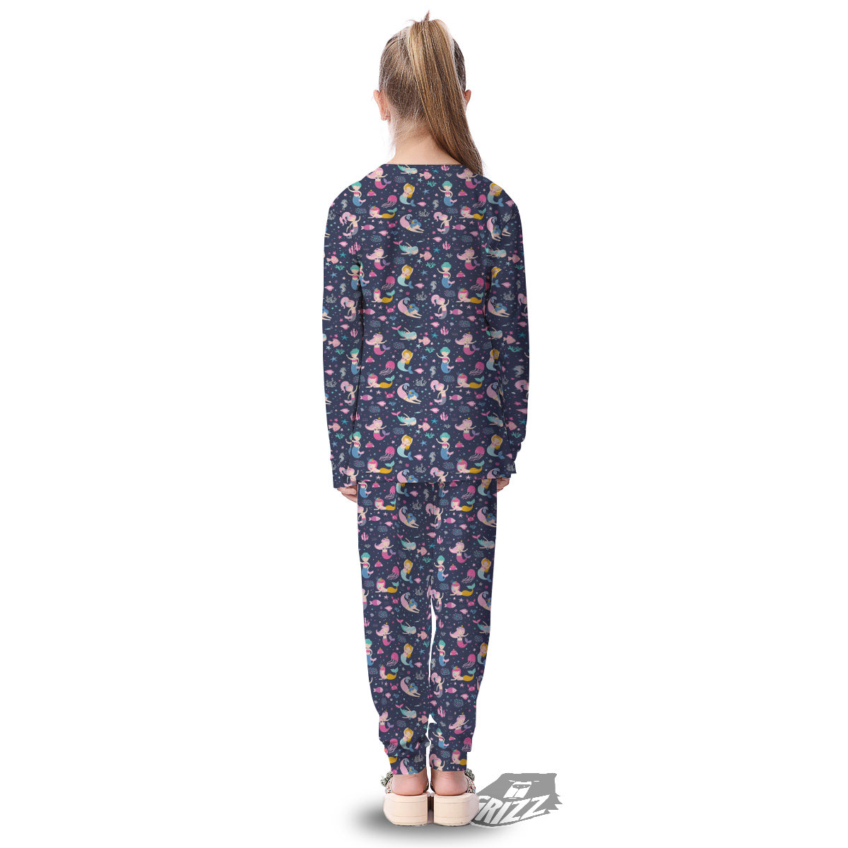 Mermaid Cute Print Pattern Kid's Pajamas-grizzshop