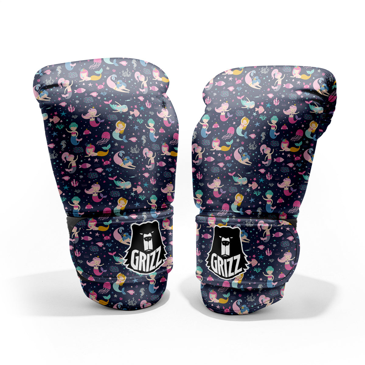 Mermaid Cute Print Pattern Pro Boxing Glove