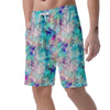 Mermaid Galaxy Print Men's Shorts-grizzshop