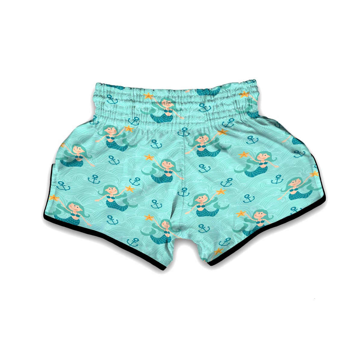 Mermaid Pastel Pattern Print Muay Thai Boxing Shorts-grizzshop