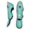 Mermaid Pattern Print Muay Thai Shin Guards-grizzshop