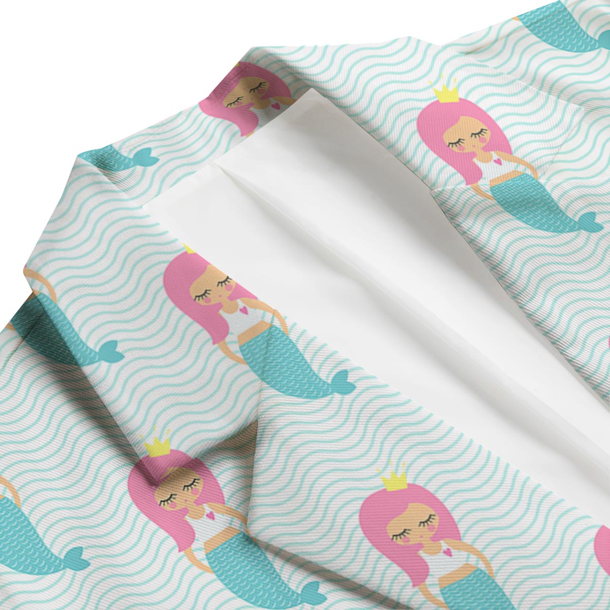 Mermaid Print Pattern Men's Blazer-grizzshop