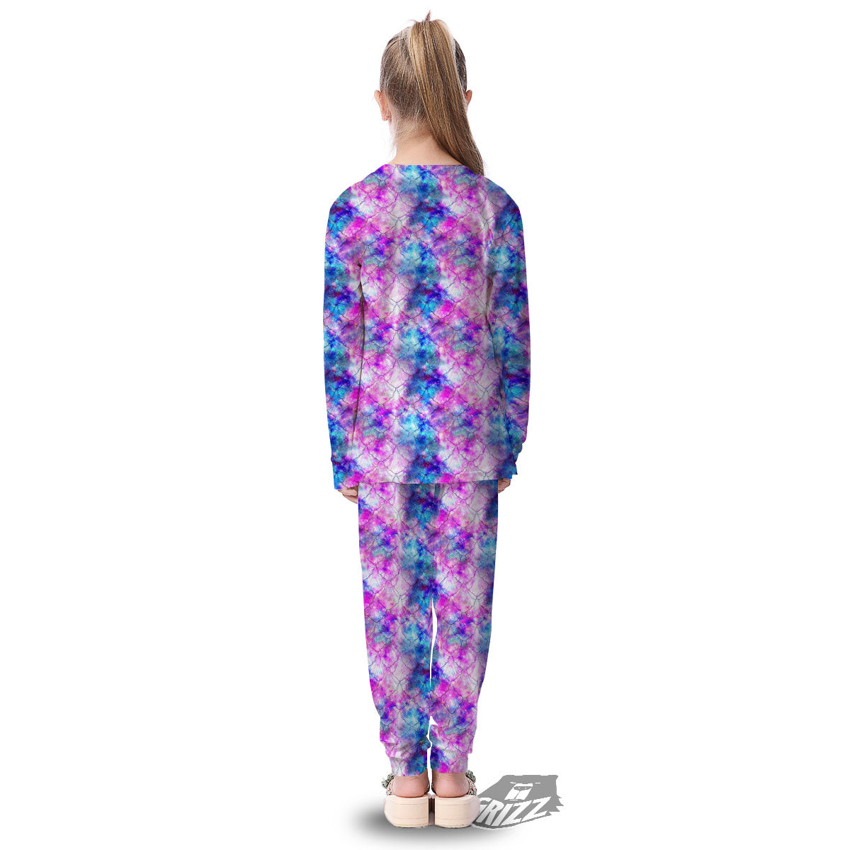 Mermaid Scales Galaxy Print Pattern Kid's Pajamas-grizzshop
