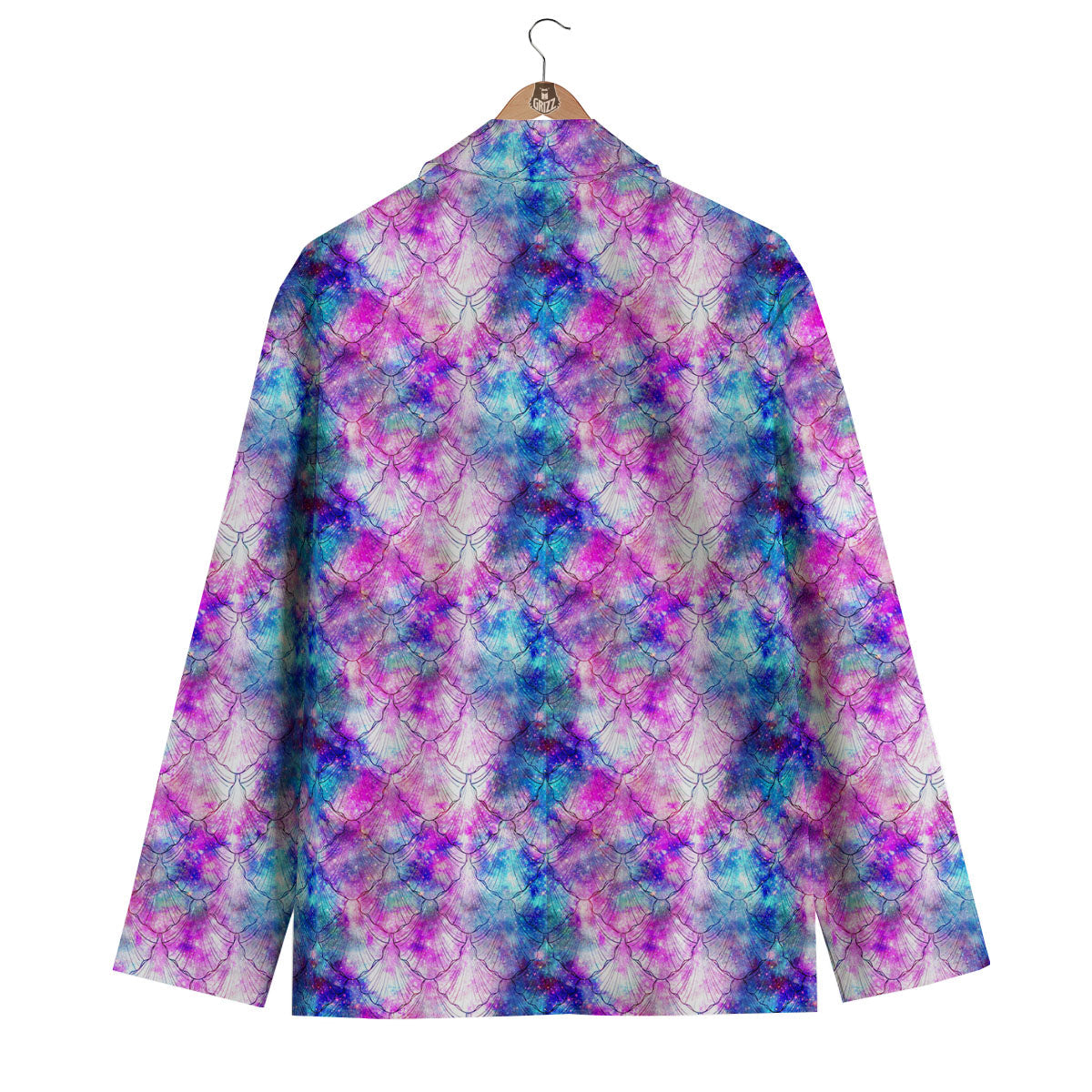 Mermaid Scales Galaxy Print Pattern Men's Blazer-grizzshop