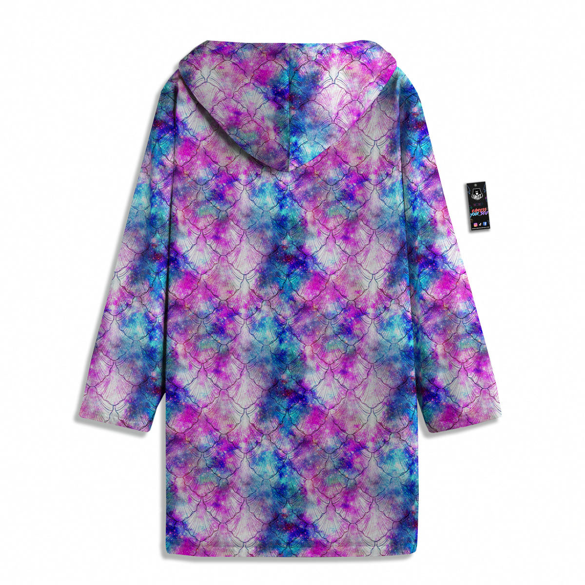 Mermaid Scales Galaxy Print Pattern Men's Windbreaker Jacket-grizzshop