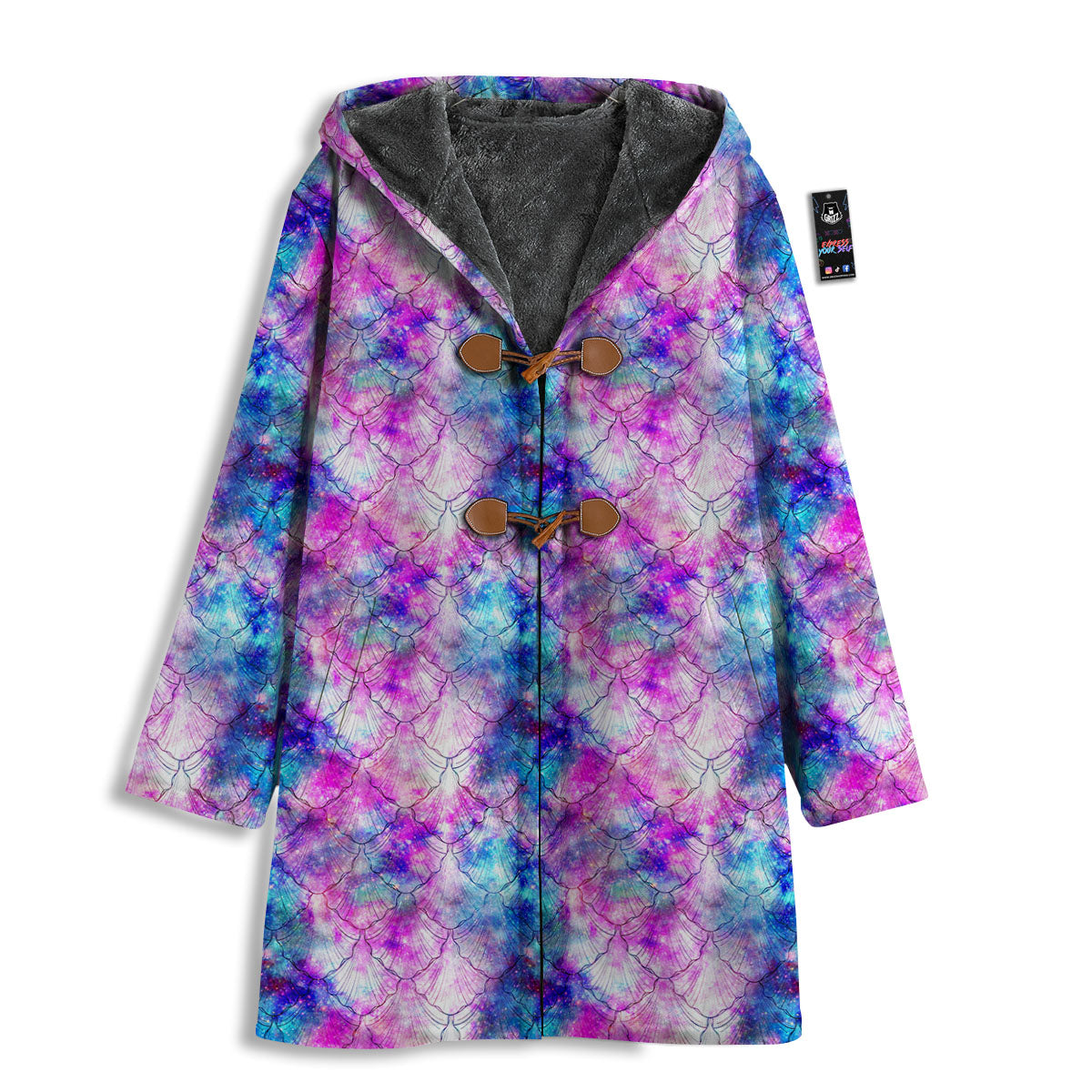 Mermaid Scales Galaxy Print Pattern Men's Windbreaker Jacket-grizzshop
