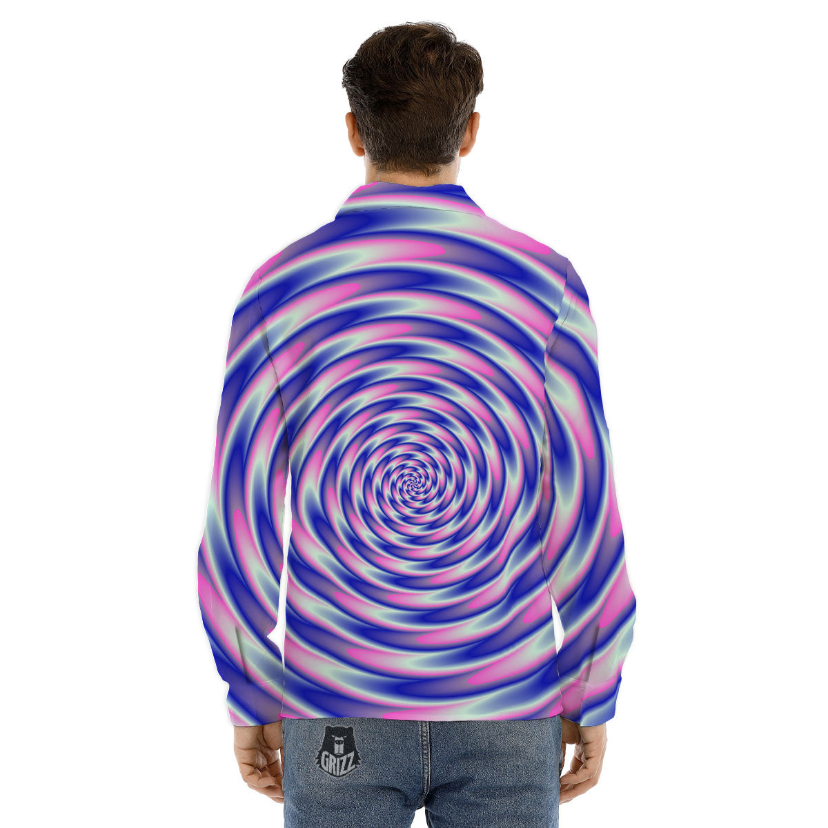 Mermaid Scales Pink And Teal Print Pattern Men's Dress Shirts-grizzshop