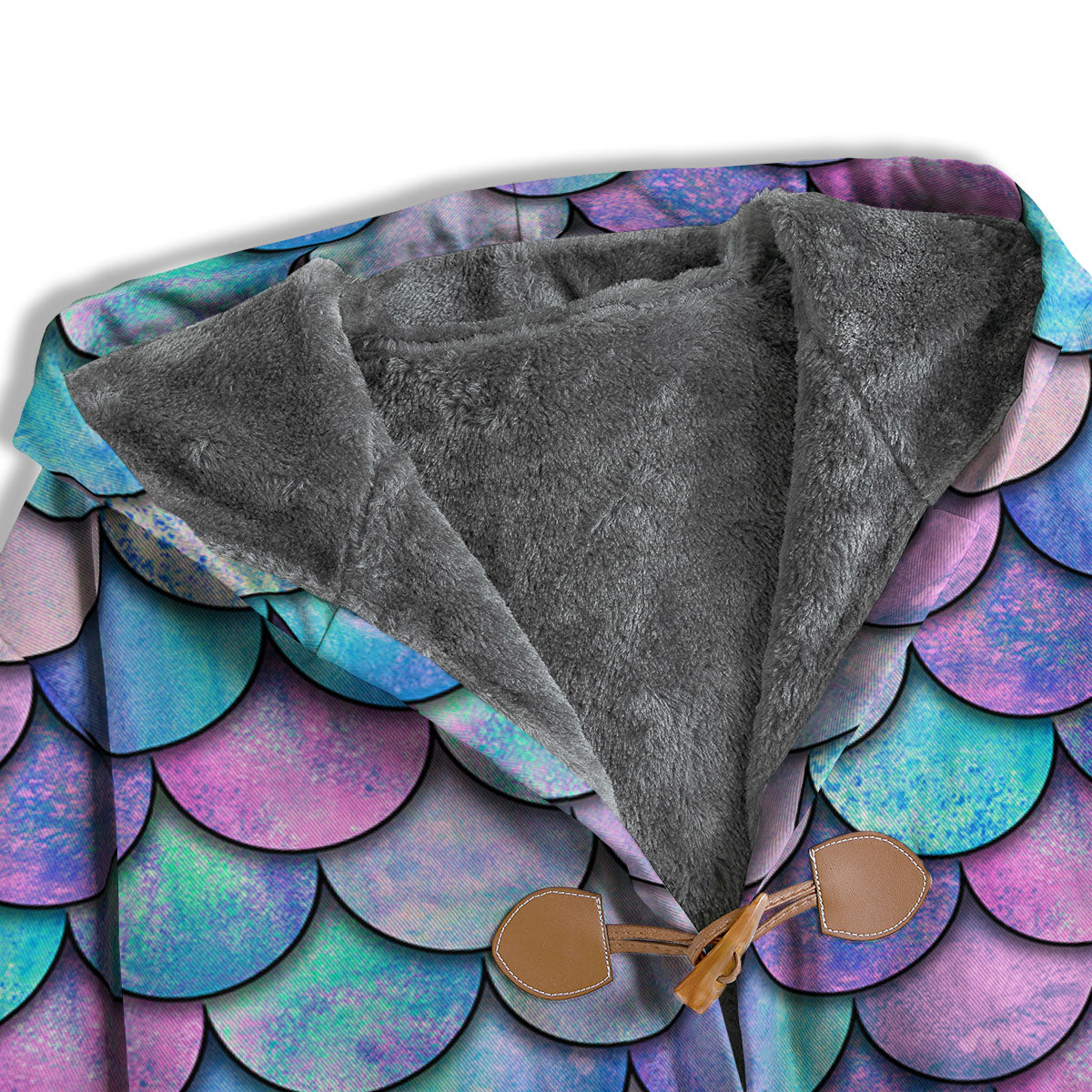 Mermaid Scales Pink And Teal Print Pattern Men's Windbreaker Jacket-grizzshop