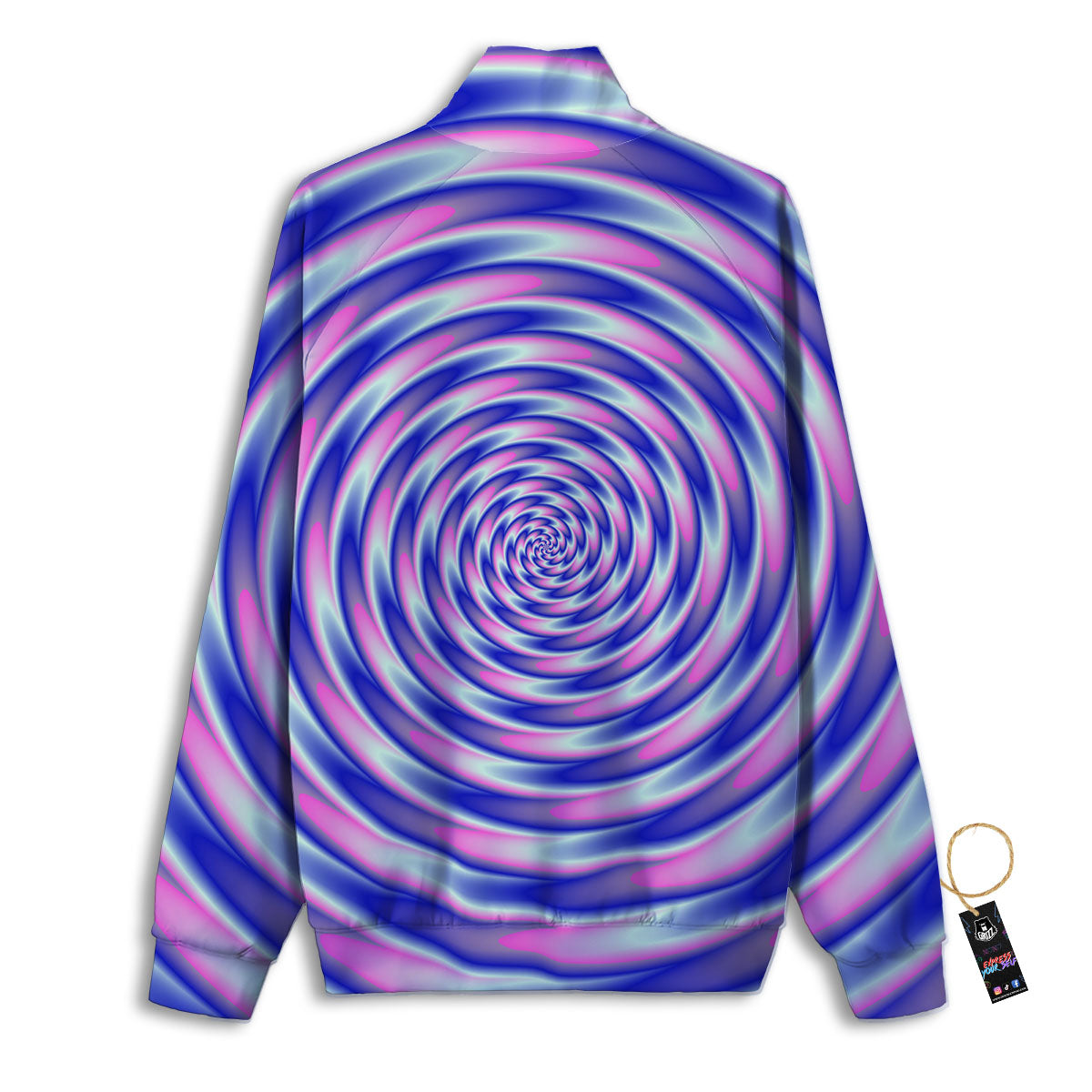 Mermaid Scales Pink And Teal Print Pattern Track Jacket-grizzshop