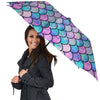 Mermaid Scales Pink And Teal Print Pattern Umbrella-grizzshop