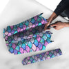 Mermaid Scales Pink And Teal Print Pattern Umbrella-grizzshop